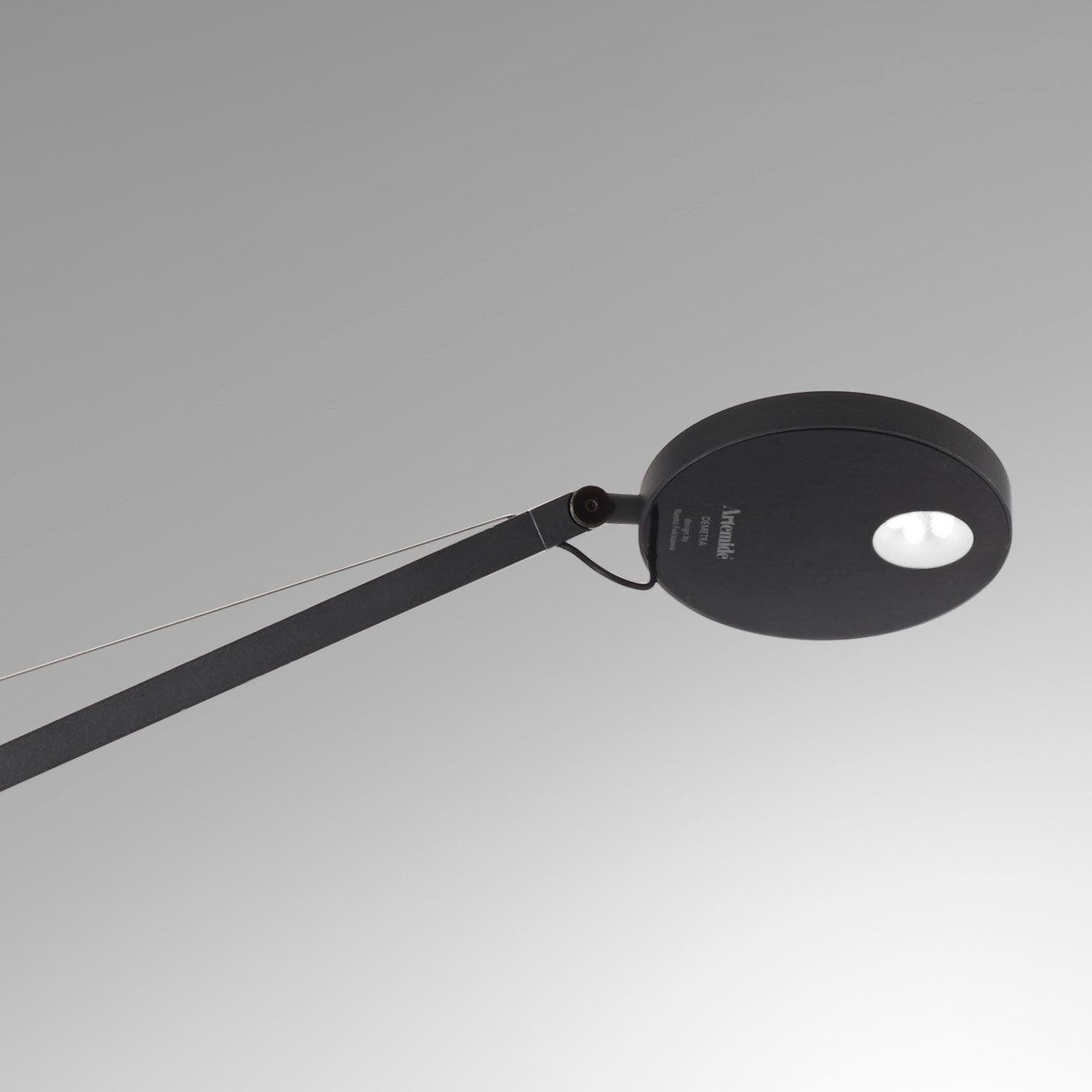 Demetra Adjustable Reading Floor Lamp, Black, LED, Touch Dimmer, IP20