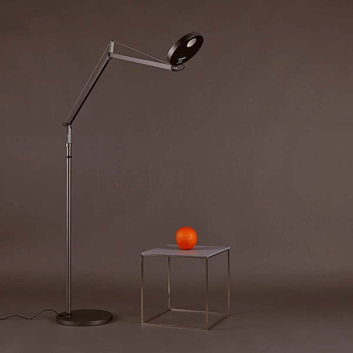 Demetra Adjustable Reading Floor Lamp, Black, LED, Touch Dimmer, IP20