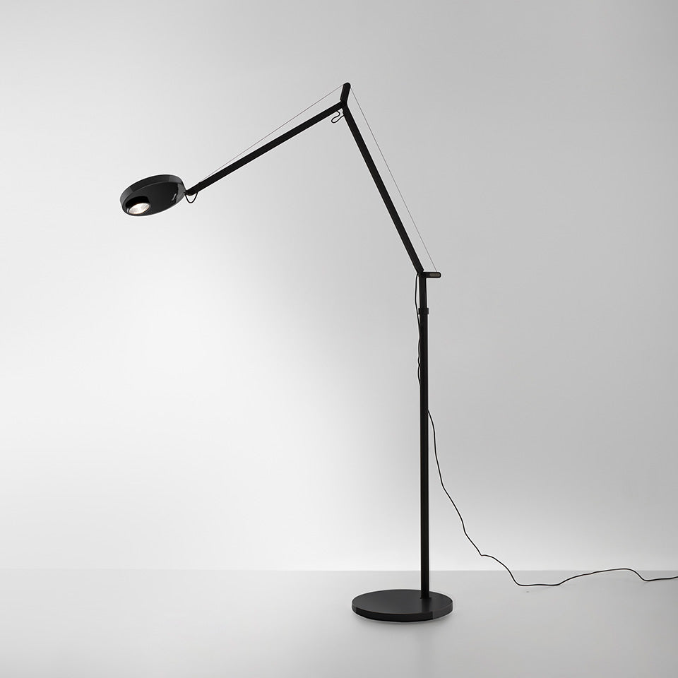 Demetra Adjustable Reading Floor Lamp, Anthracite, LED, Touch Dimmer, IP20