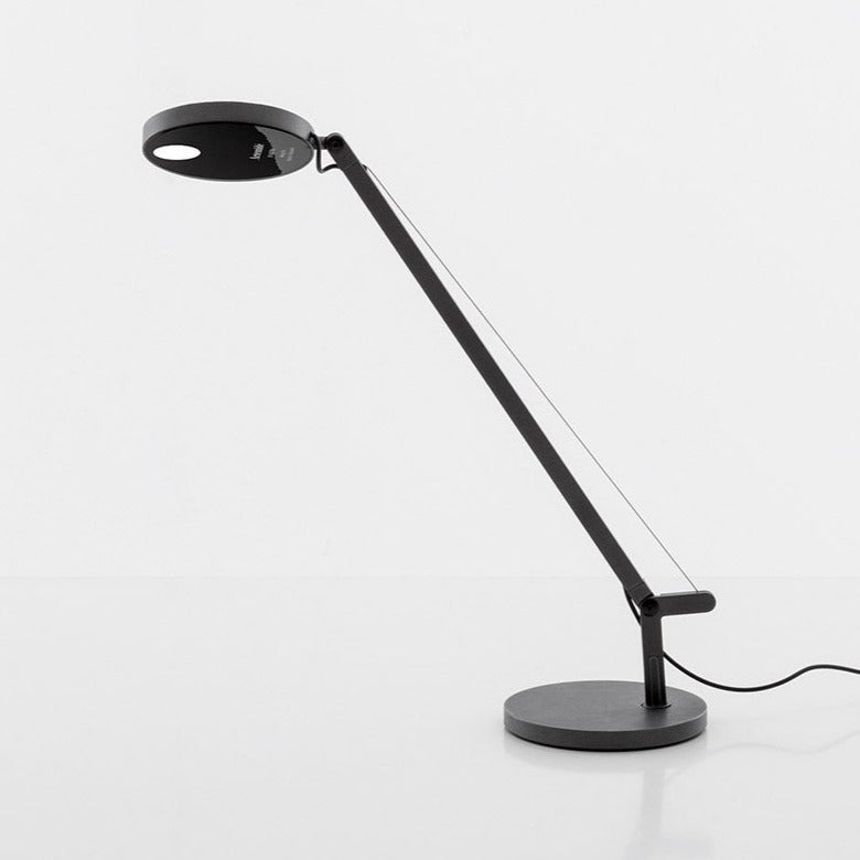 Demetra Single Arm Adjustable Reading Table Lamp, Black, LED, Touch Dimmer, IP20