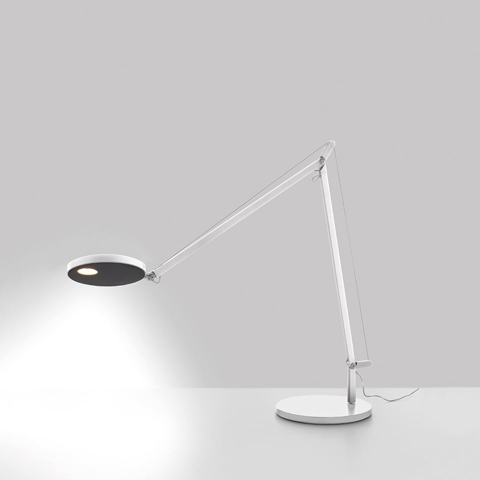 Demetra 2 Arm Adjustable Reading Table Lamp, White, LED, Touch Dimmer, IP20