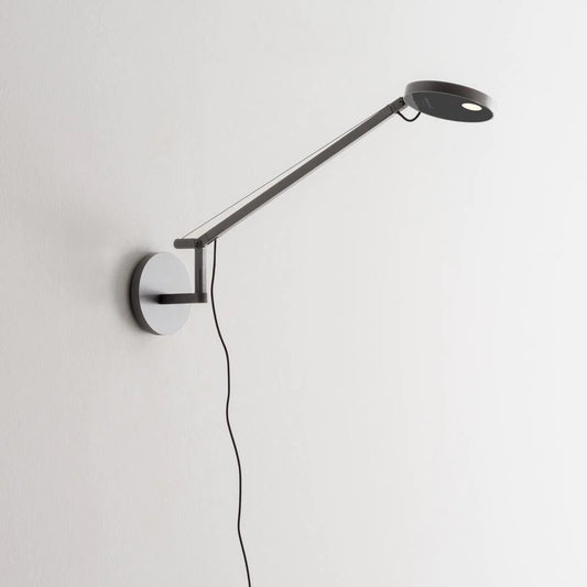 Demetra Single Arm Adjustable Reading Wall Light, Anthracite, LED, Touch Dimmer, IP20