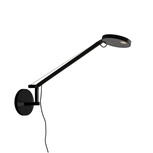 Demetra Single Arm Adjustable Reading Wall Light, Black, LED, Touch Dimmer, IP20