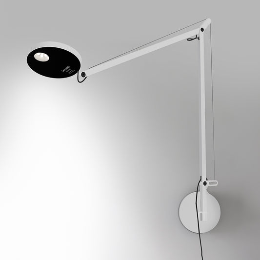 Demetra 2 Arm Adjustable Reading Wall Light, White, LED, Touch Dimmer, IP20