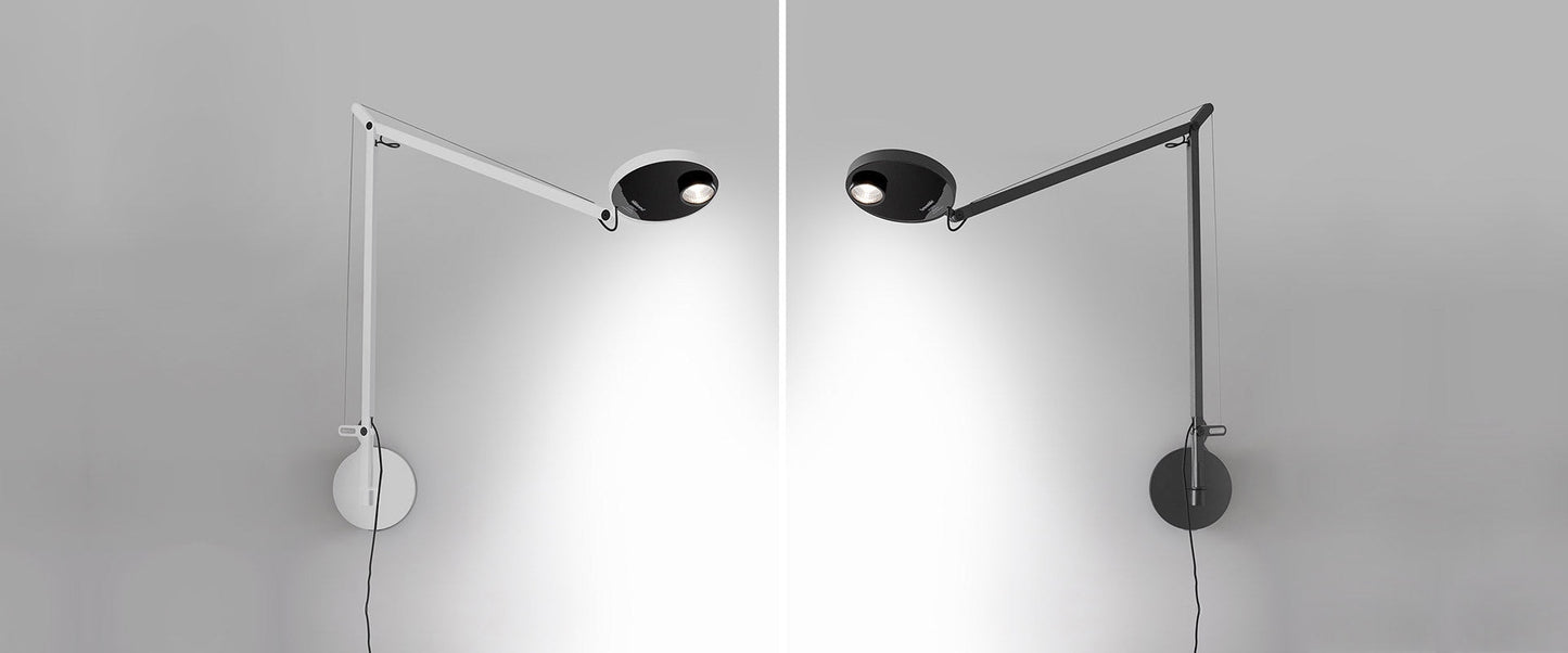 Demetra 2 Arm Adjustable Reading Wall Light, Anthracite, LED, Touch Dimmer, IP20