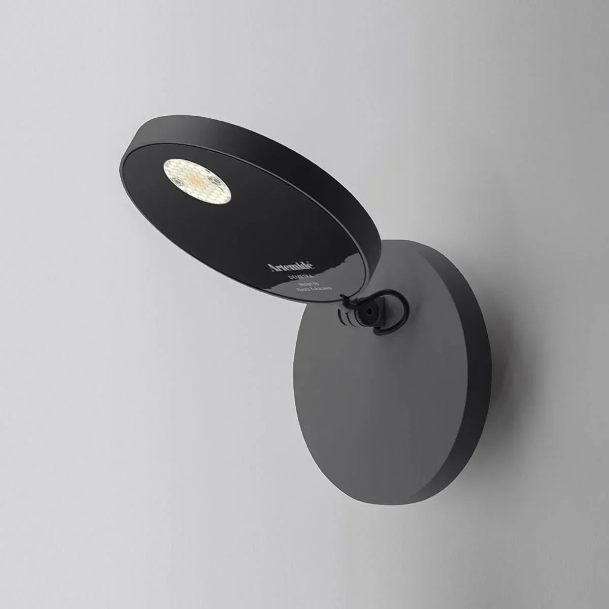 Demetra Adjustable Reading Wall Spot Light, Black, LED, On/Off, IP20