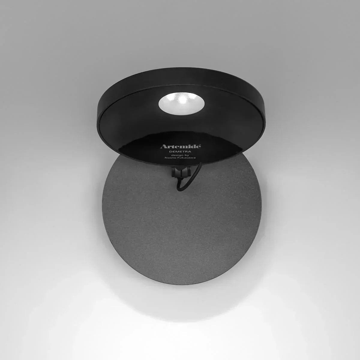 Demetra Adjustable Reading Wall Spot Light, Black, LED, On/Off, IP20
