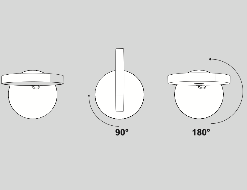 Demetra Adjustable Reading Wall Light, White, LED, Touch Dimmer, IP20