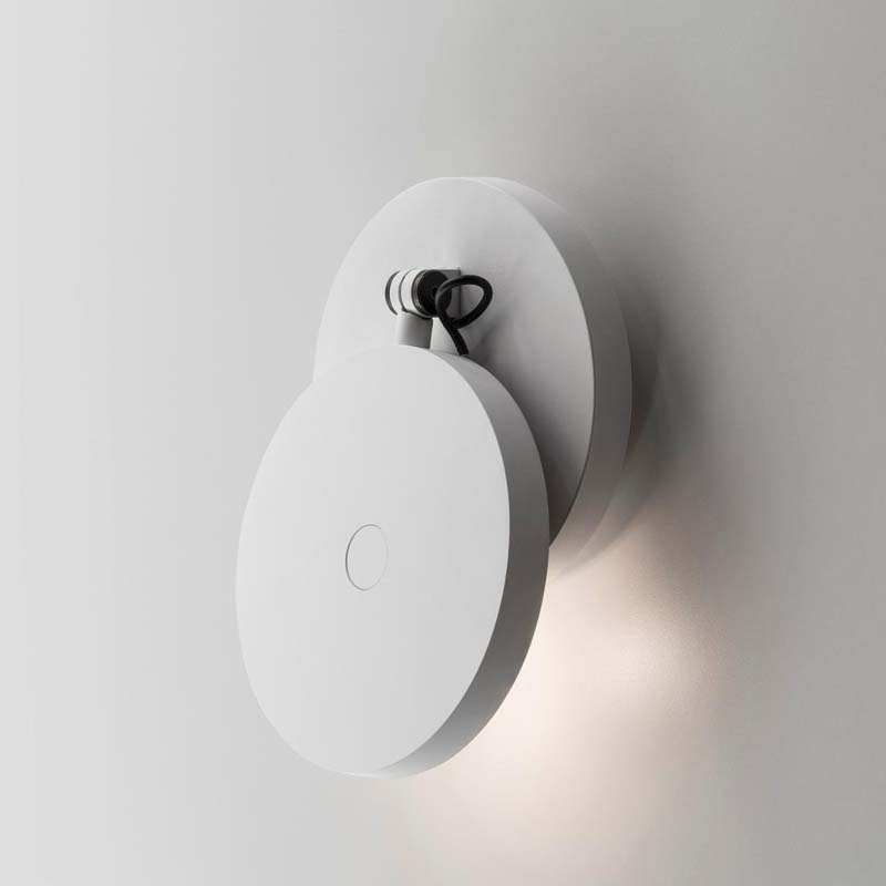 Demetra Adjustable Reading Wall Spot Light, Black, LED, On/Off, IP20