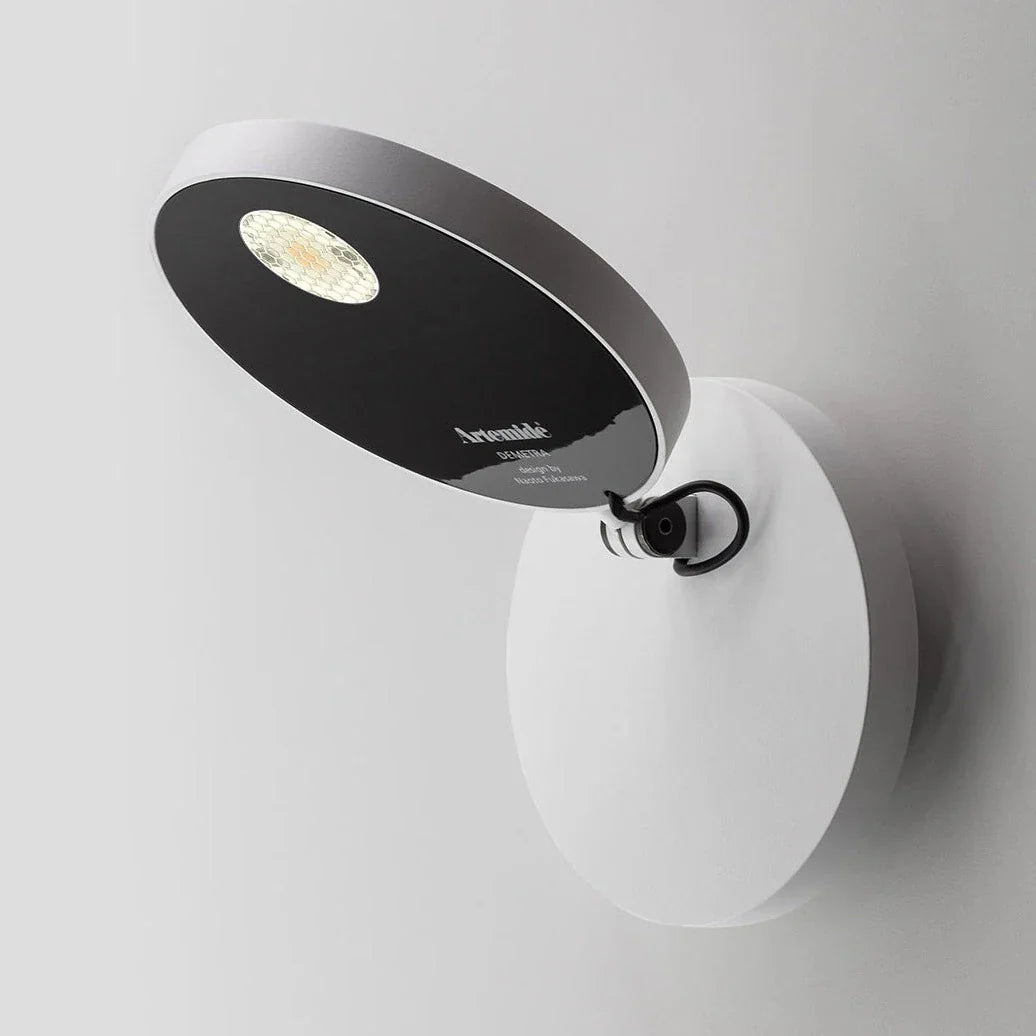 Demetra Adjustable Reading Wall Spot Light, Black, LED, On/Off, IP20