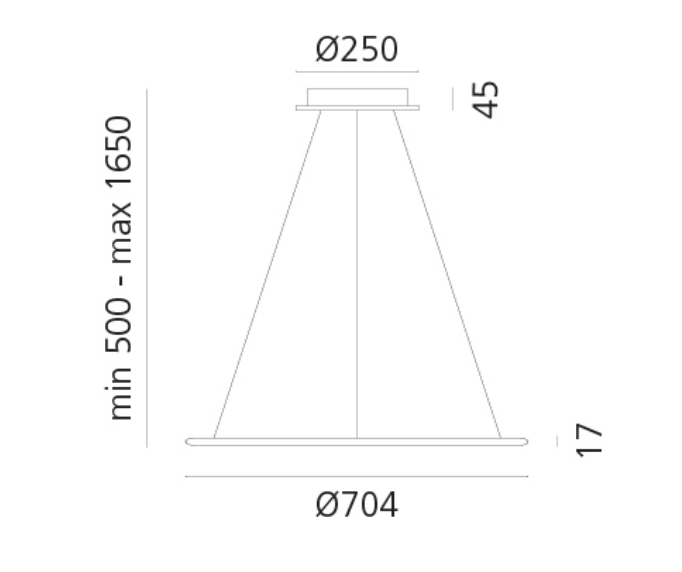 Discovery Pendant, Round, LED 300K, Push and App Dim, IP20