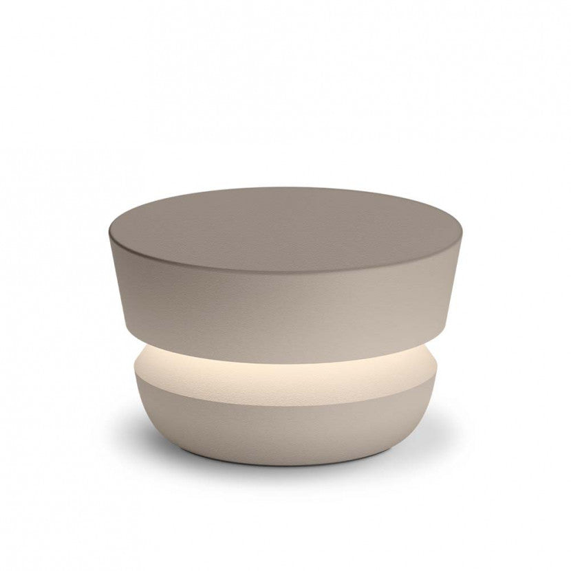 Dots Bollard, Large, Halo, Beige, LED, IP65