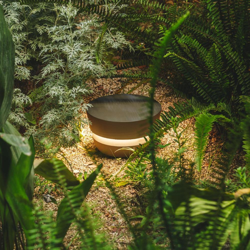 Dots Bollard, Small, Halo, Beige, LED, IP65