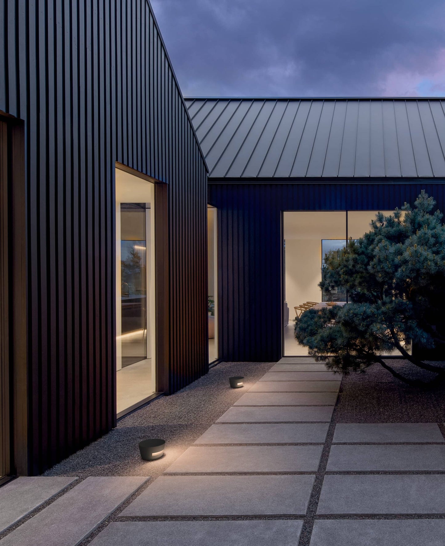 Dots Bollard, Large, Halo, Green, LED, IP65