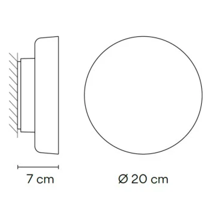 Dots Wall, Glass, LED, 10W, IP65