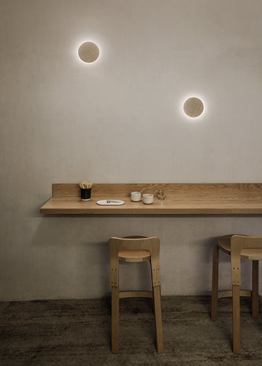 Dots Wall, Halo, Wood American Oak, 4.5W, LED, Dim