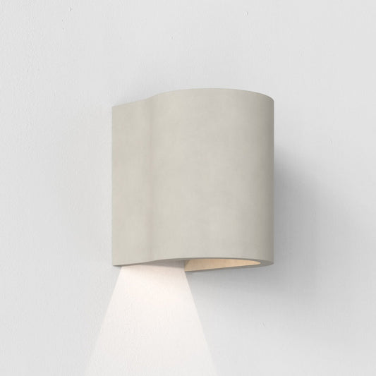 Dunbar 100, Wall Light, 1 Beam, Concrete, LED, On/Off, IP65