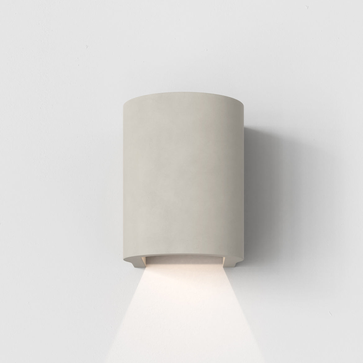 Dunbar 100, Wall Light, 1 Beam, Concrete, LED, On/Off, IP65