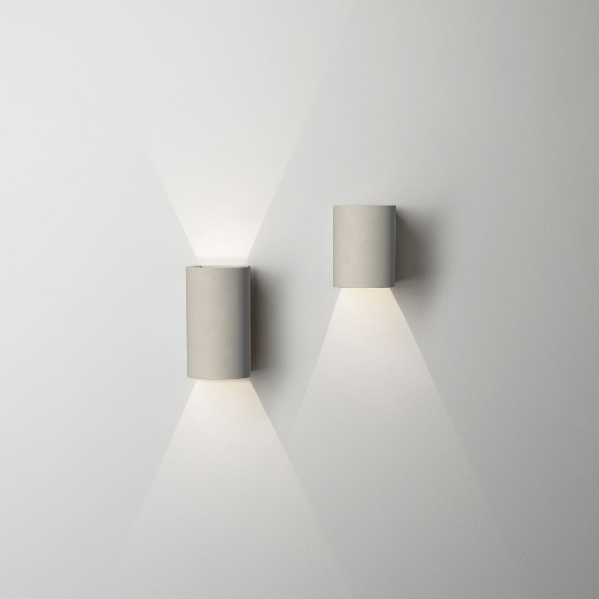 Dunbar 100, Wall Light, 1 Beam, Concrete, LED, On/Off, IP65