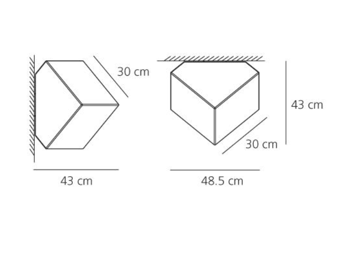 Edge Ceiling or Wall, E27, IP65