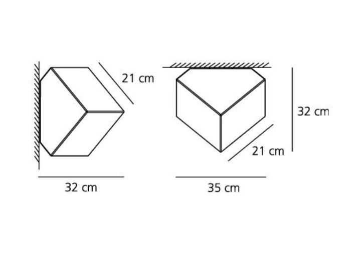 Edge Ceiling or Wall, E27, IP65