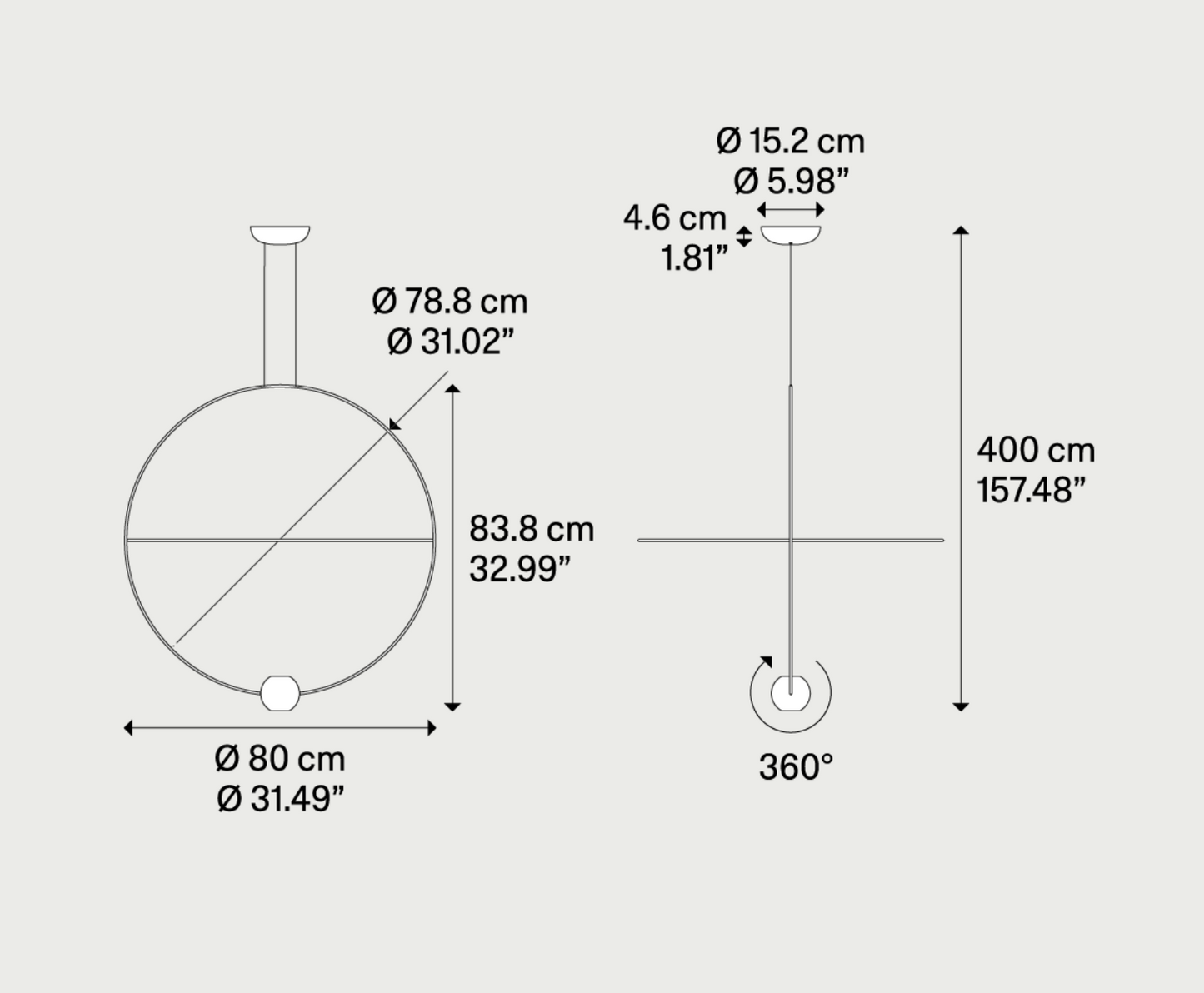 Elara Pendant, Black, LED, Triac Dim, IP20