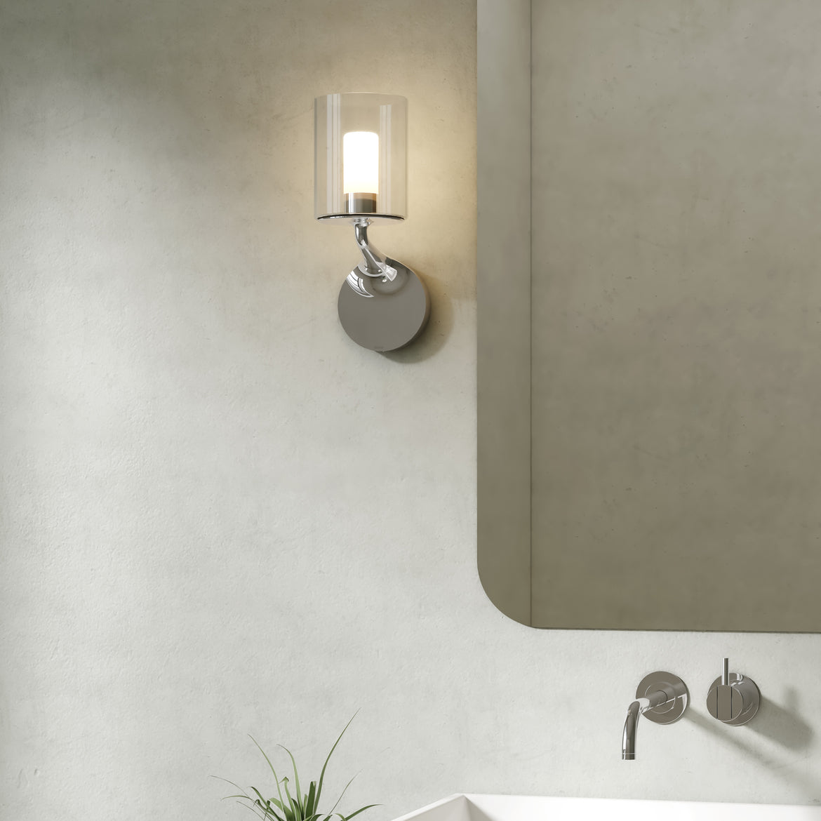 Elena Wall Light, Chrome, G9, IP44