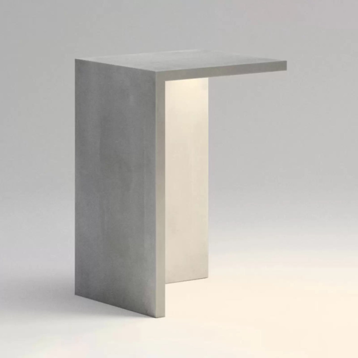 Empty Bollard, Rectangle, Small, Concrete, LED, 8.6W, On/Off, IP66