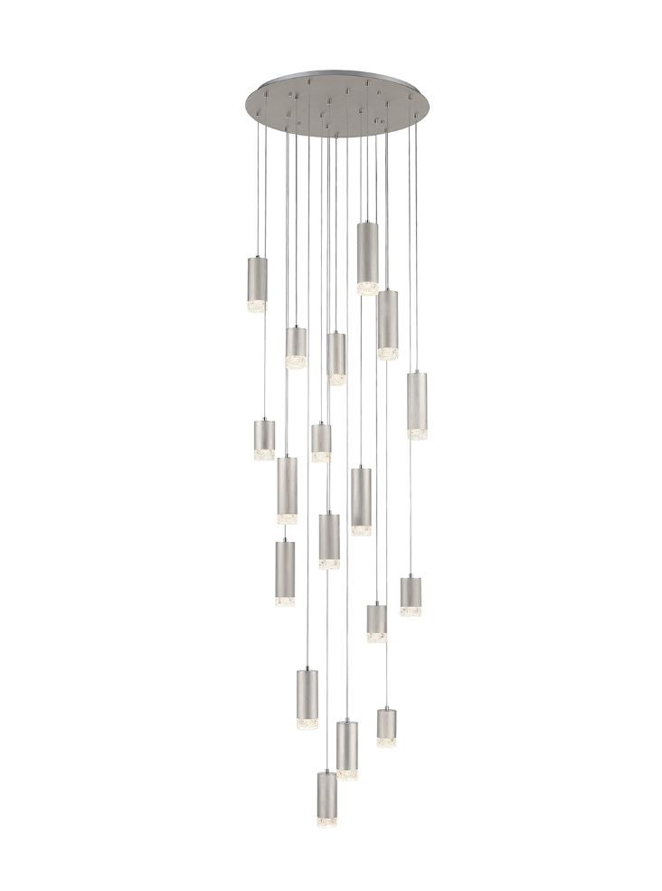 Cordelia Pendant, Cluster, Brushed Satin Nickel, GU10, IP20