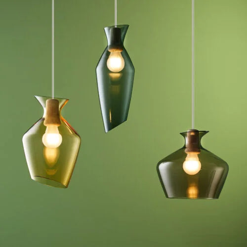 Malvasia Pendant, Transparent Colour Glass, E27, IP20