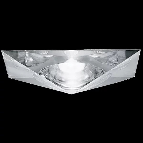 Faretti Cheope Semi-Flush Downlight, Clear Glass, GU10, IP44