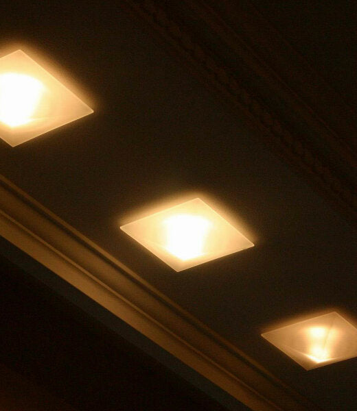 Faretti Eli Semi-Flush Downlight, Frosted Glass, GU10, IP20