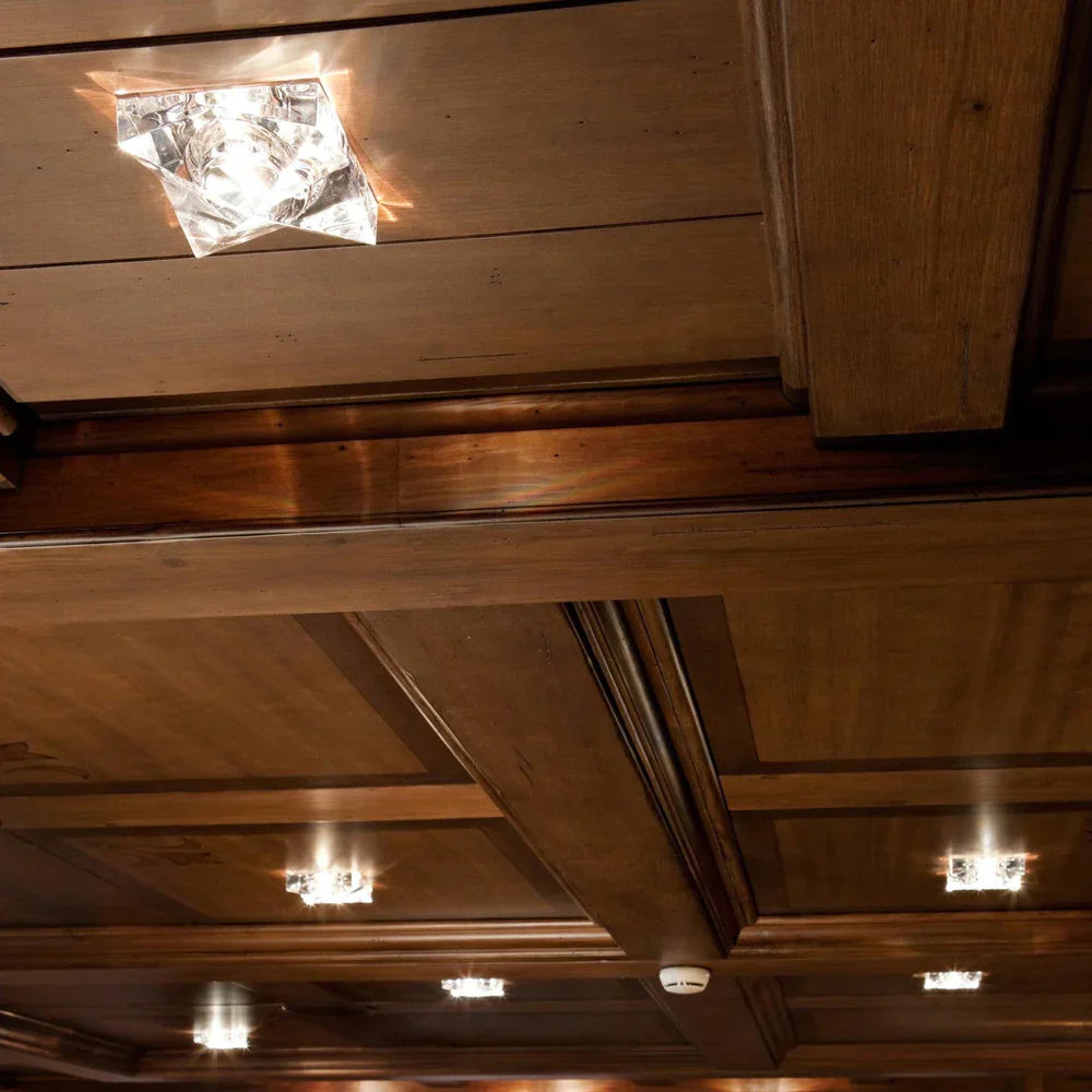 Faretti Eli Semi-Flush Downlight, Frosted Glass, GU10, IP20