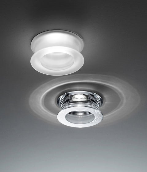 Faretti Eli Semi-Flush Downlight, Clear Glass, GU10, IP20