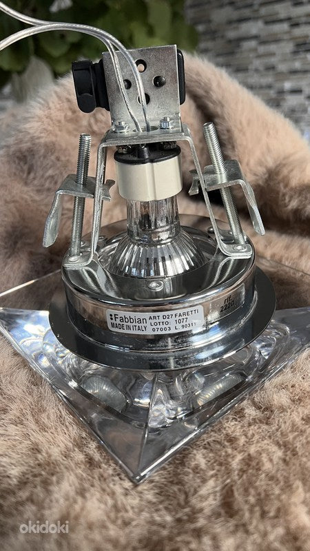 Faretti Cindy Semi-Flush Downlight, Frosted Glass, GU10, IP44