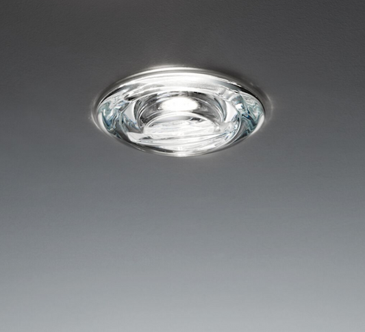Faretti Jnat Semi-Flush Downlight, Clear Glass, GU10, IP44