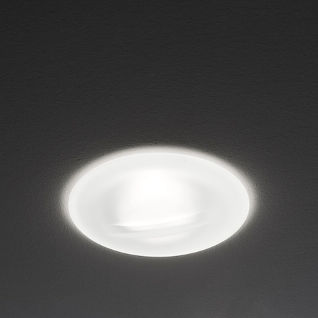 Faretti Jnat Semi-Flush Downlight, Frosted Glass, GU10, IP44