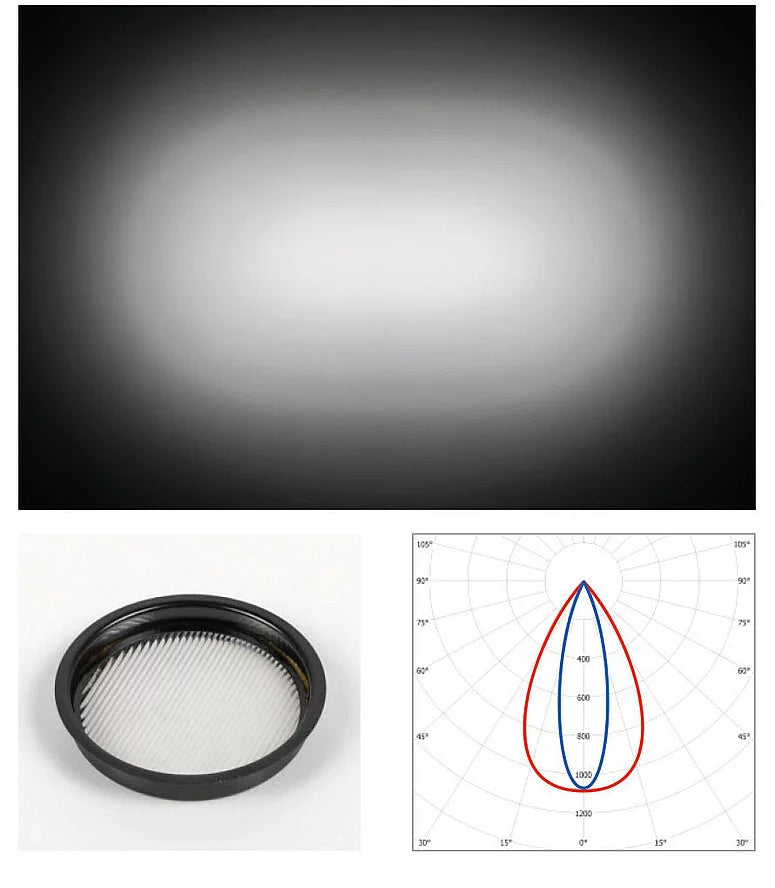 Flexio Downlight, Adjustable, Black Trim with Black Chrome Baffle, 11W, LED, Dim, IP20