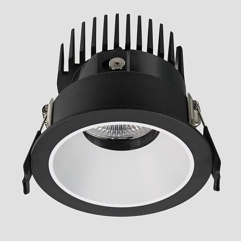 Flexio Downlight, Fixed, Black Trim with White Baffle, 11W, LED, Dim, IP44