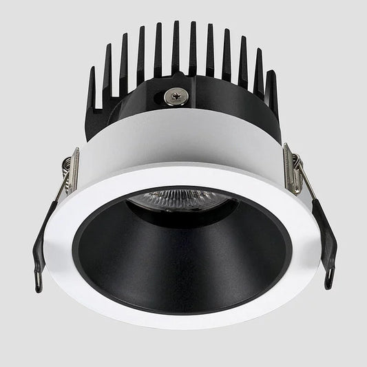 Flexio Downlight, Fixed, White with Black Baffle, 11W, LED, Dim, IP44