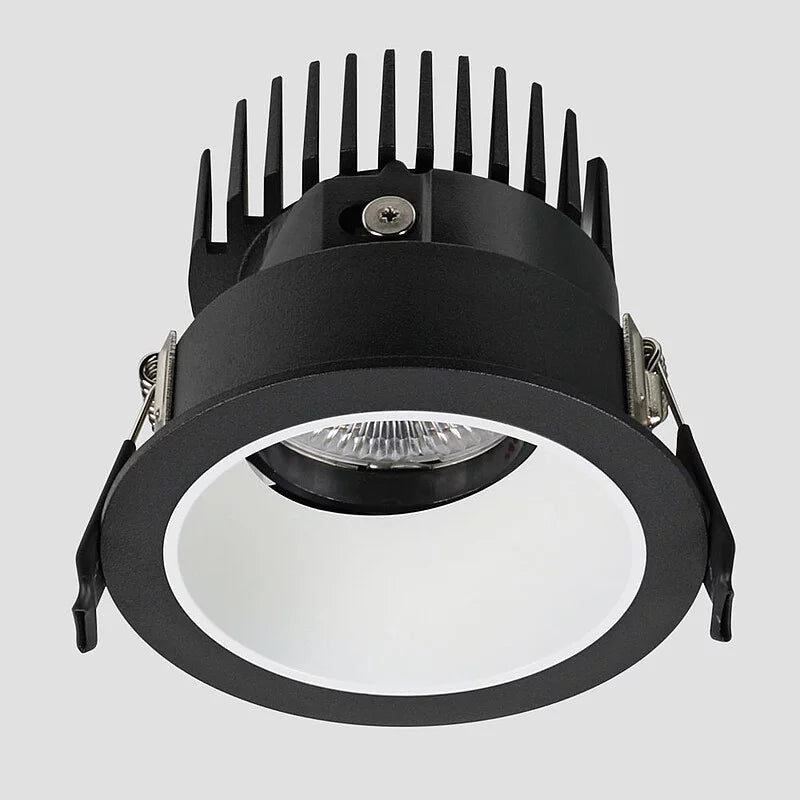 Flexio Downlight, Adjustable, Black Trim with White Baffle, 11W, LED, Dim, IP20