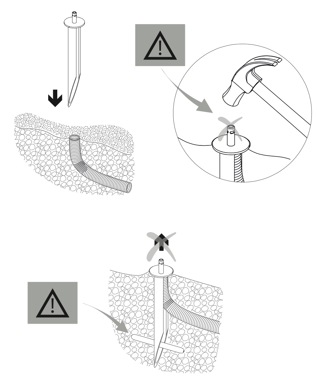 Flia Floor Spike, Single, 37 cm H, LED, 2.5W, DALI Dim or On/Off, IP66