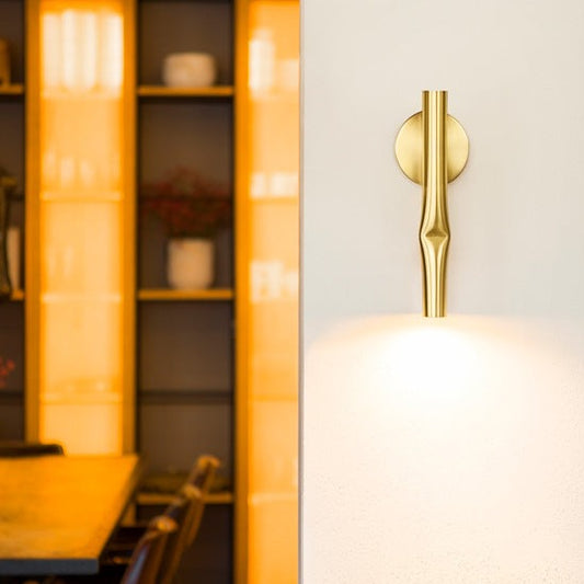Flow Wall Light, Satin Gold, LED, On/Off