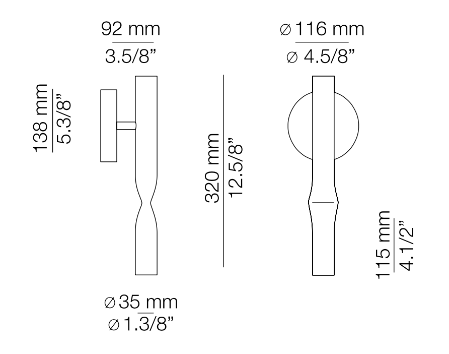 Flow Wall Light, LED, On/Off