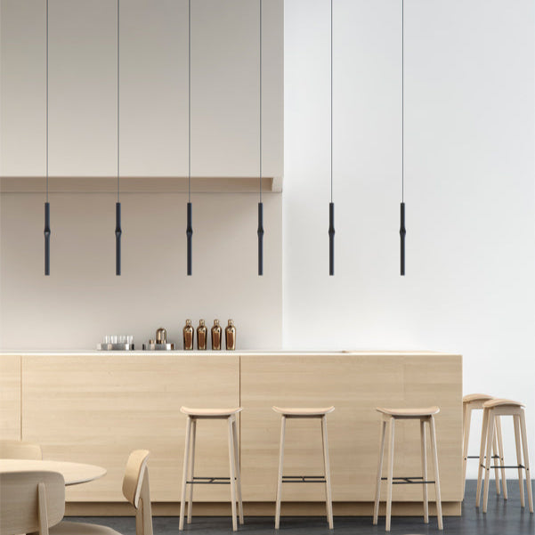Flow Pendant, Satin Gold, 51 cm H, LED, Surface Mount, On/Off
