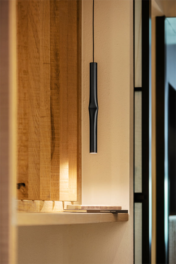 Flow Pendant, Black, 51 cm H, LED, Surface Mount, On/Off