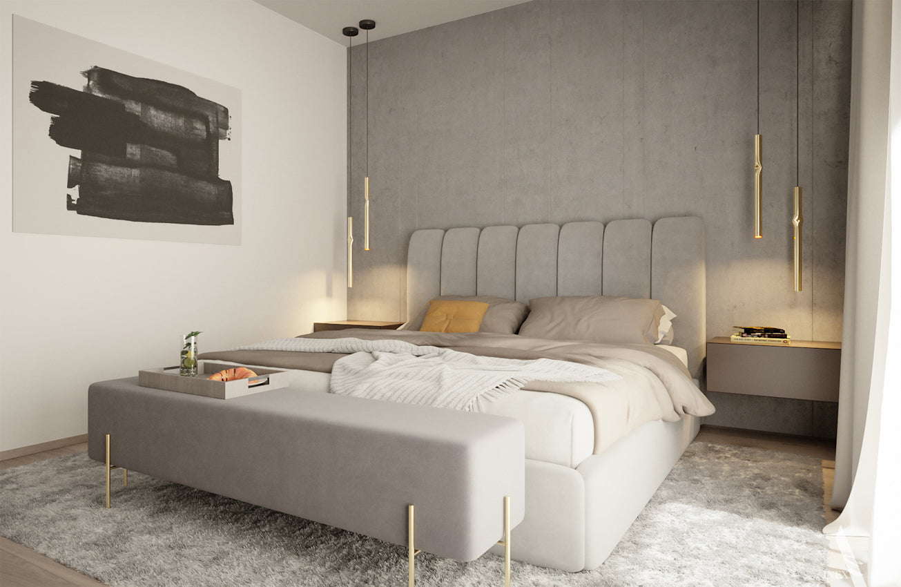 Flow Pendant, Satin Gold, 51 cm H, LED, Surface Mount, On/Off