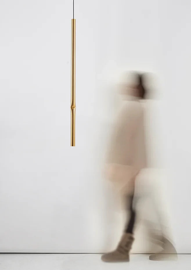 Flow Pendant, Satin Gold, 51 cm H, LED, Surface Mount, On/Off