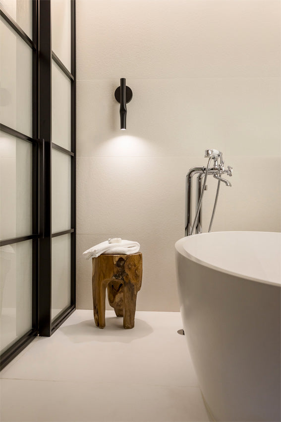 Flow Wall Light, Satin Gold, LED, On/Off