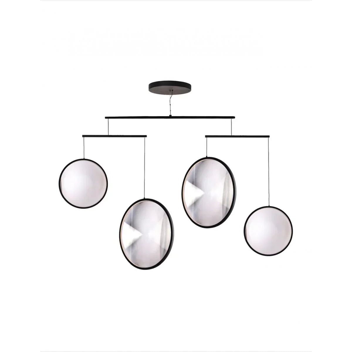 DCW Editions black Focus pendant with 4 circles